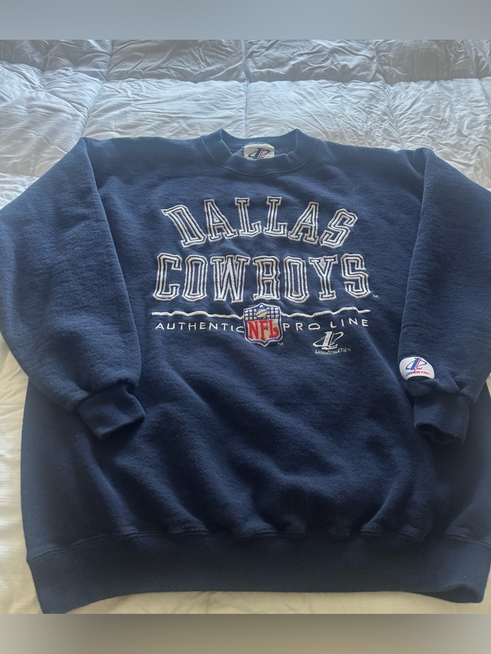 Vintage Dallas Cowboys Logo Athletic Big Logo Embroidered Crewneck Sweatshirt M